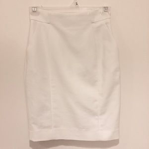 H&M White Pencil Skirt